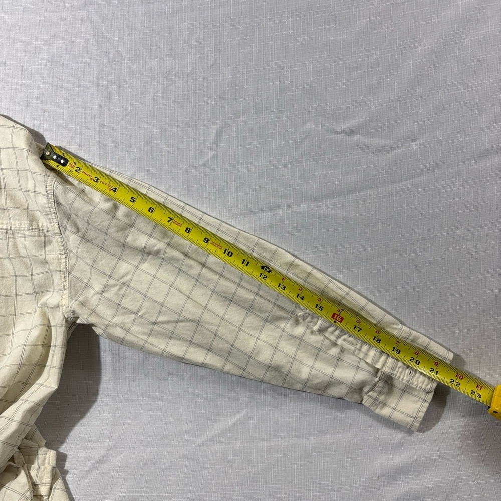 Universal Thread Cream Windowpane Check Button-Down Shirt - Picture 6 of 7